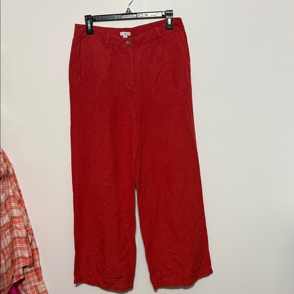 J.Jill Linen Blend Trouser Wide Leg Pants - Picture 1 of 7
